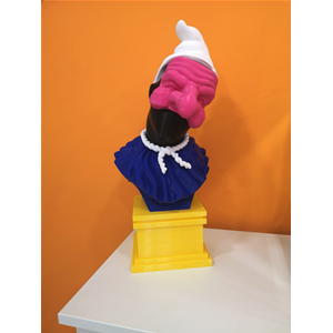 OPERA ARTISTICA RAFFIGURATE PULCINELLA IN VERSIONE POP 2020 (MIS. 20*20*40 CM CA) - PULCINELLA